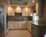 Wood Cabinets Faux in Antique White